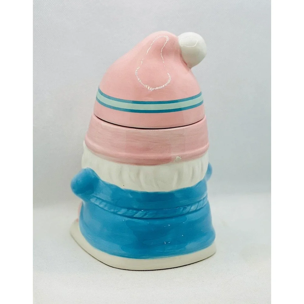 Martha Stewart Snow Gnome Candle Pink Snowboarder Snow Day‎ NEW with Issues